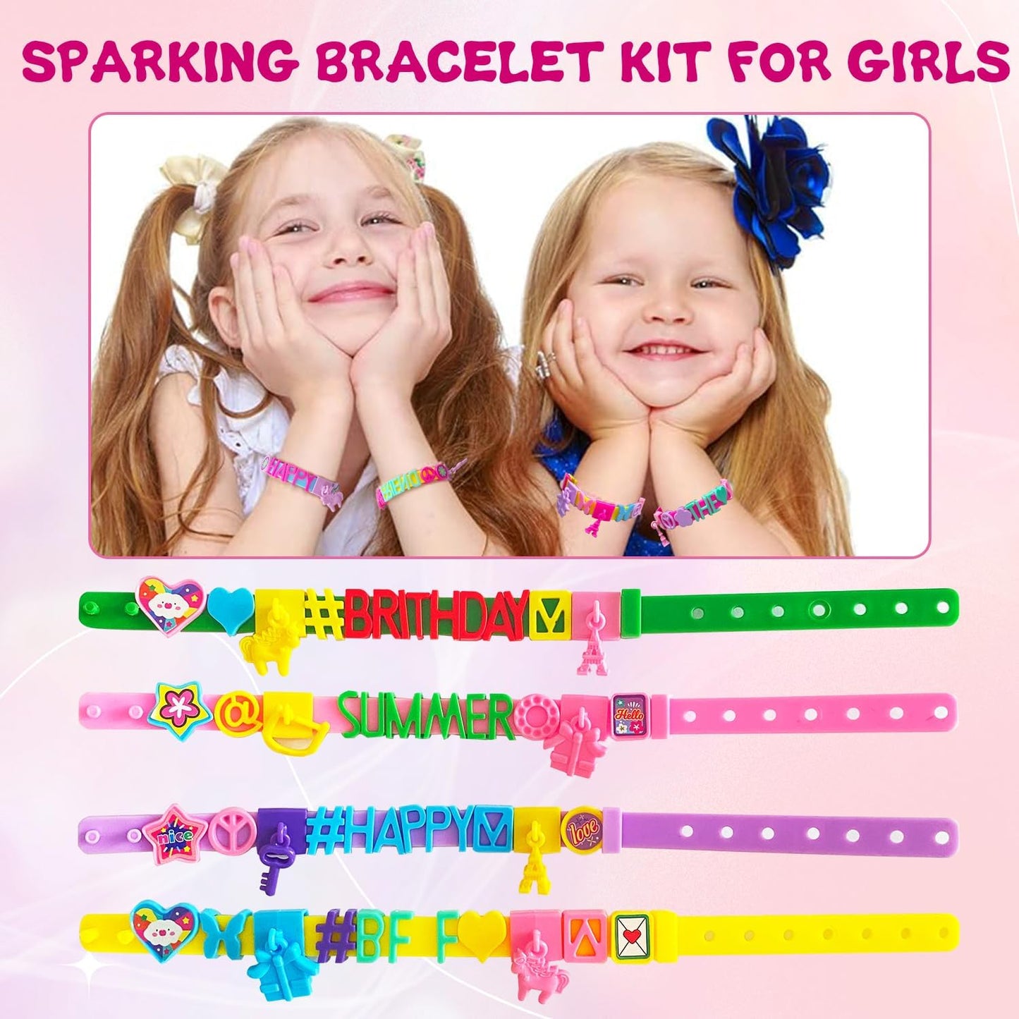 Art & Craft Kits for Kids, Christmas Gifts Friendship Bracelet Making Kit for Girls, DIY Jewelry Making Kit, Birthday Present for Ages 4-12, Toy for Age 4, 5, 6, 7, 8, 9, 10, 11, 12 Years Old