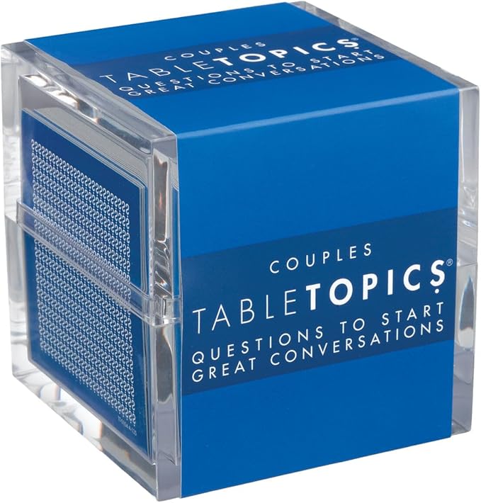 TableTopics Couples Conversation Cards for Romantic Partners with 135 Questions for Date Nights & Intimate Talks, Anniversary & Valentine's Day Gift