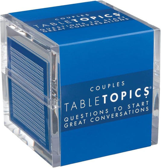TableTopics Couples Conversation Cards for Romantic Partners with 135 Questions for Date Nights & Intimate Talks, Anniversary & Valentine's Day Gift