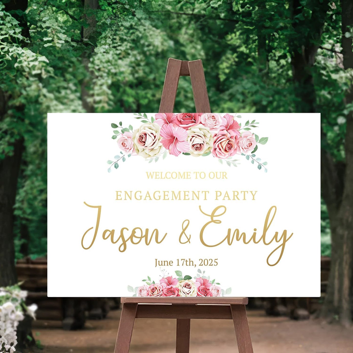 Welcome To Our Engagement Party - Classy Decorations, Announcement Signs & Party Accessories