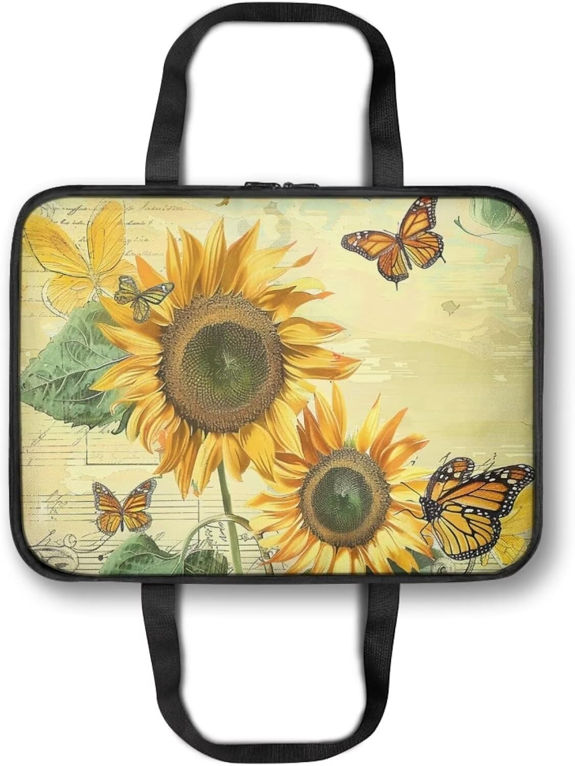 Sunflower Butterfly Insulated Casserole Carriers Portable Food Warmer for Hot or Cold Food Lasagna Holder Tote Casserole Dish Carrying Case for Travel Potluck Parties Picnic Cookouts Beach