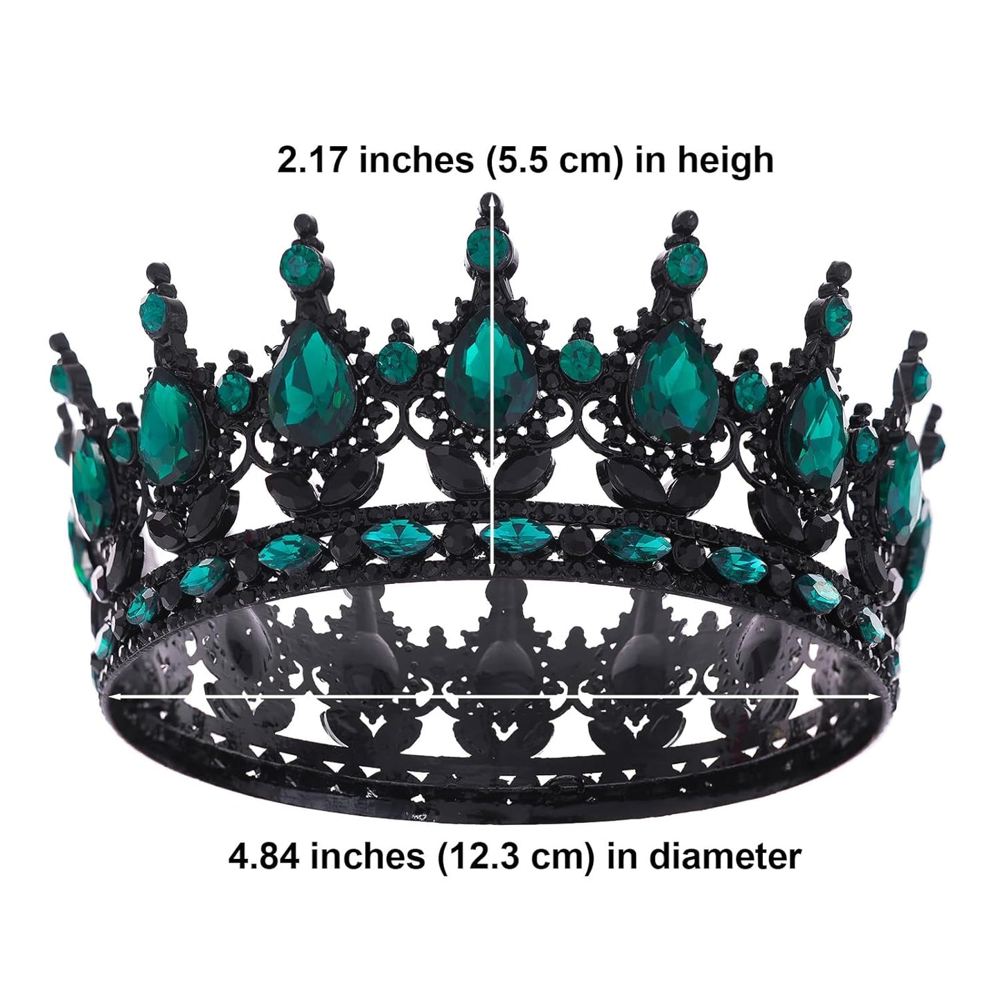 Queen Crown for Women Crystal Tiara for Girl Rhinestone Wedding Headband for Bride Hair Accessories for Costume Birthday Party Prom Gifts