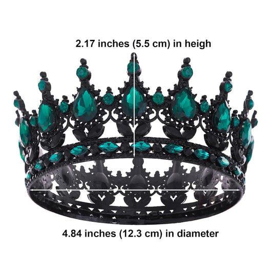 Queen Crown for Women Crystal Tiara for Girl Rhinestone Wedding Headband for Bride Hair Accessories for Costume Birthday Party Prom Gifts