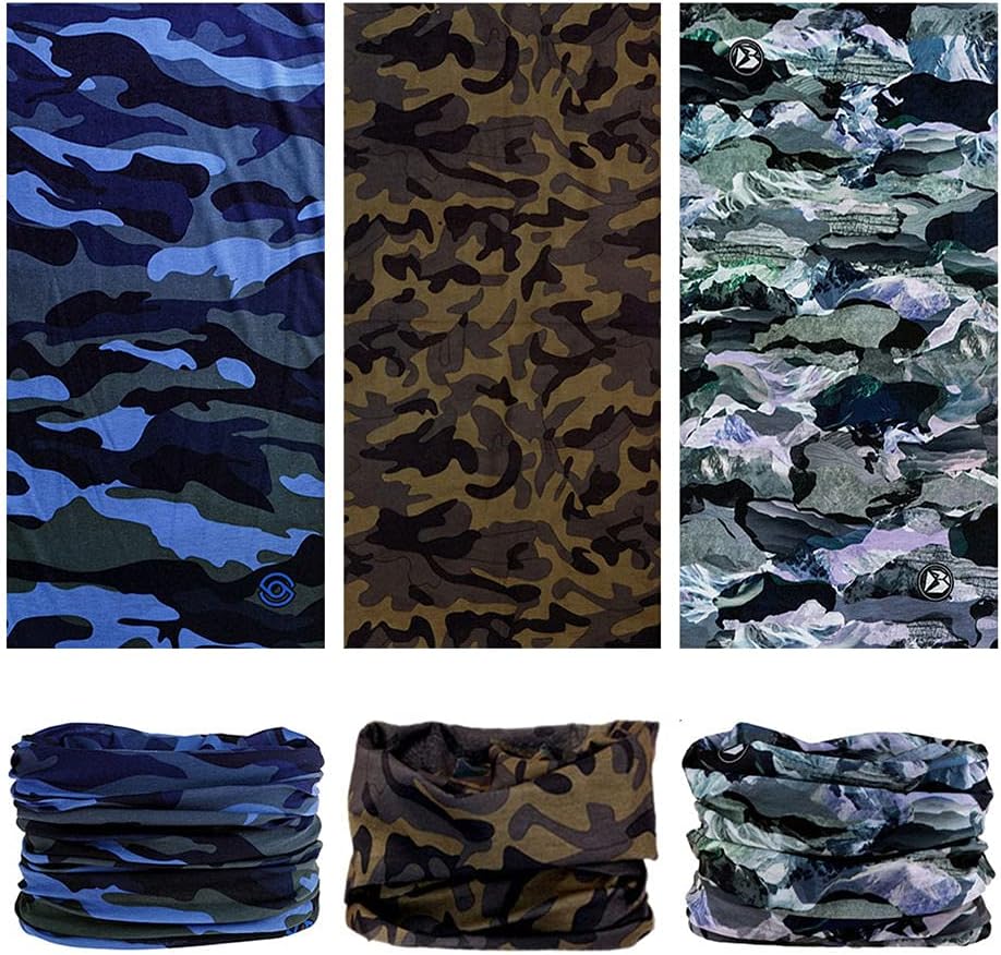 Headband Neck Gaiter Head Wrap Headwear Face Mask Magic Scarf Bandana for Men and Women