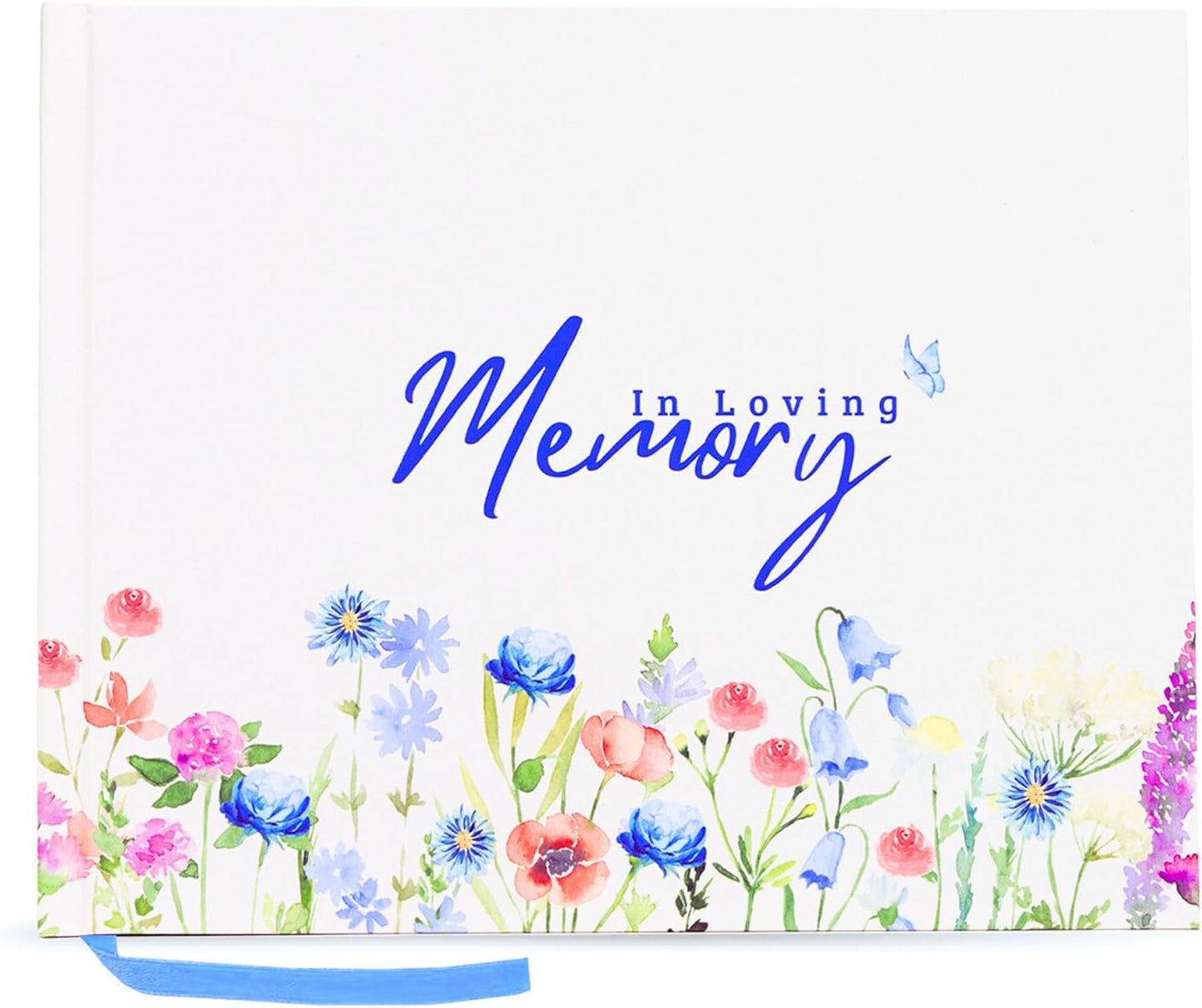 Funeral Guest Book for Memorial Service Floral Celebration of Life Guestbook with Share a Memory Sign Memory Book for Funeral with Space for 400+ Guests Memorial Keepsake Sign in Book- 10.25" x 8.25"