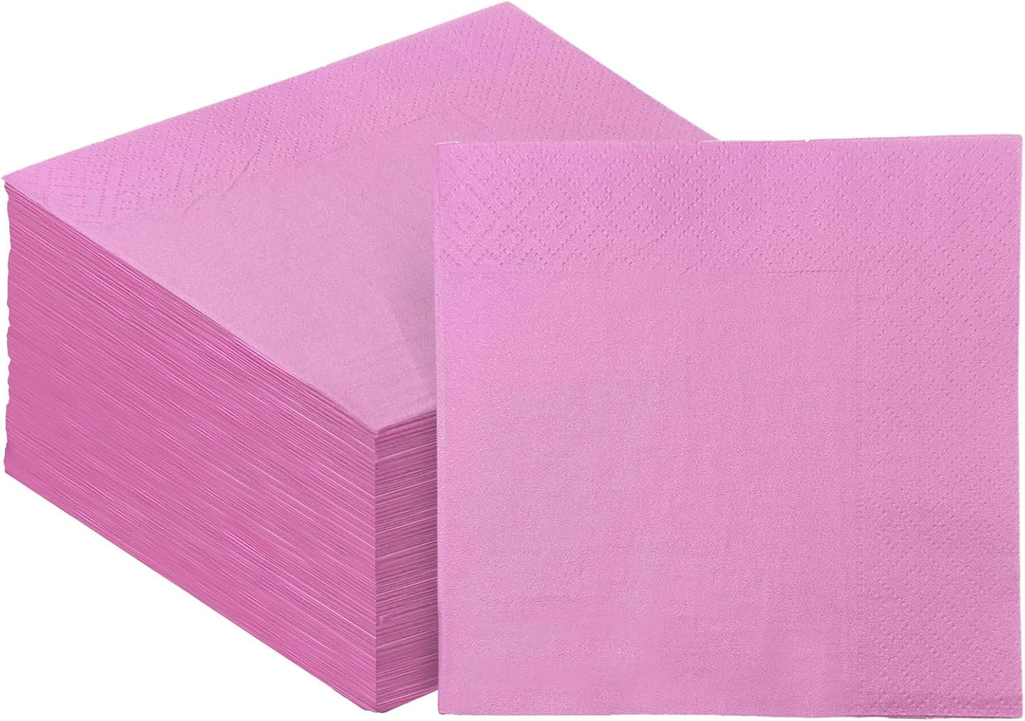240 Count Dinner disposable Napkins Paper Light Pink Napkin for Cocktail Birthday, Wedding, Party, Lunch, Dessert Napkins（5 * 5inch）