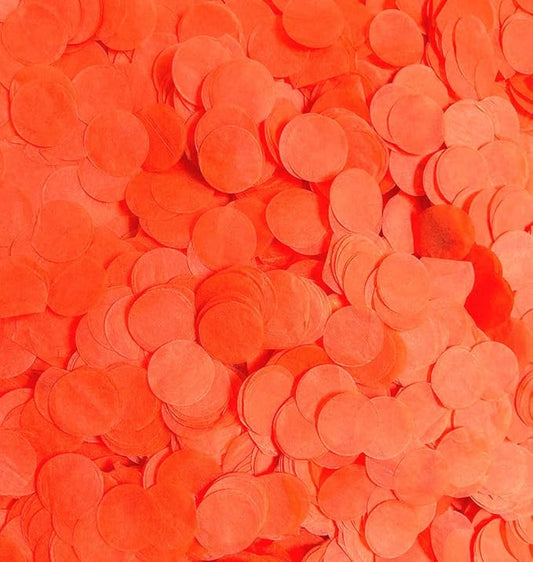Orange Confetti 15mm Tissue Paper Confetti Circle Filled Balloons or Table Party Decoration 5000 pcs