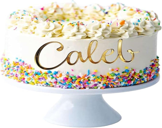 Custom Acrylic Cake Plaue, Personalized Acrylic Cake Plaue - Personalize with Any Name,BabyShower,Birthday,Wedding