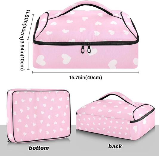 Casserole Carriers for Hot or Cold Food Reusable Casserole Dish Carrier Insulated Thermal Large Capacity Durable Perfect for Party Camping Family Gatherings Yellow Fish