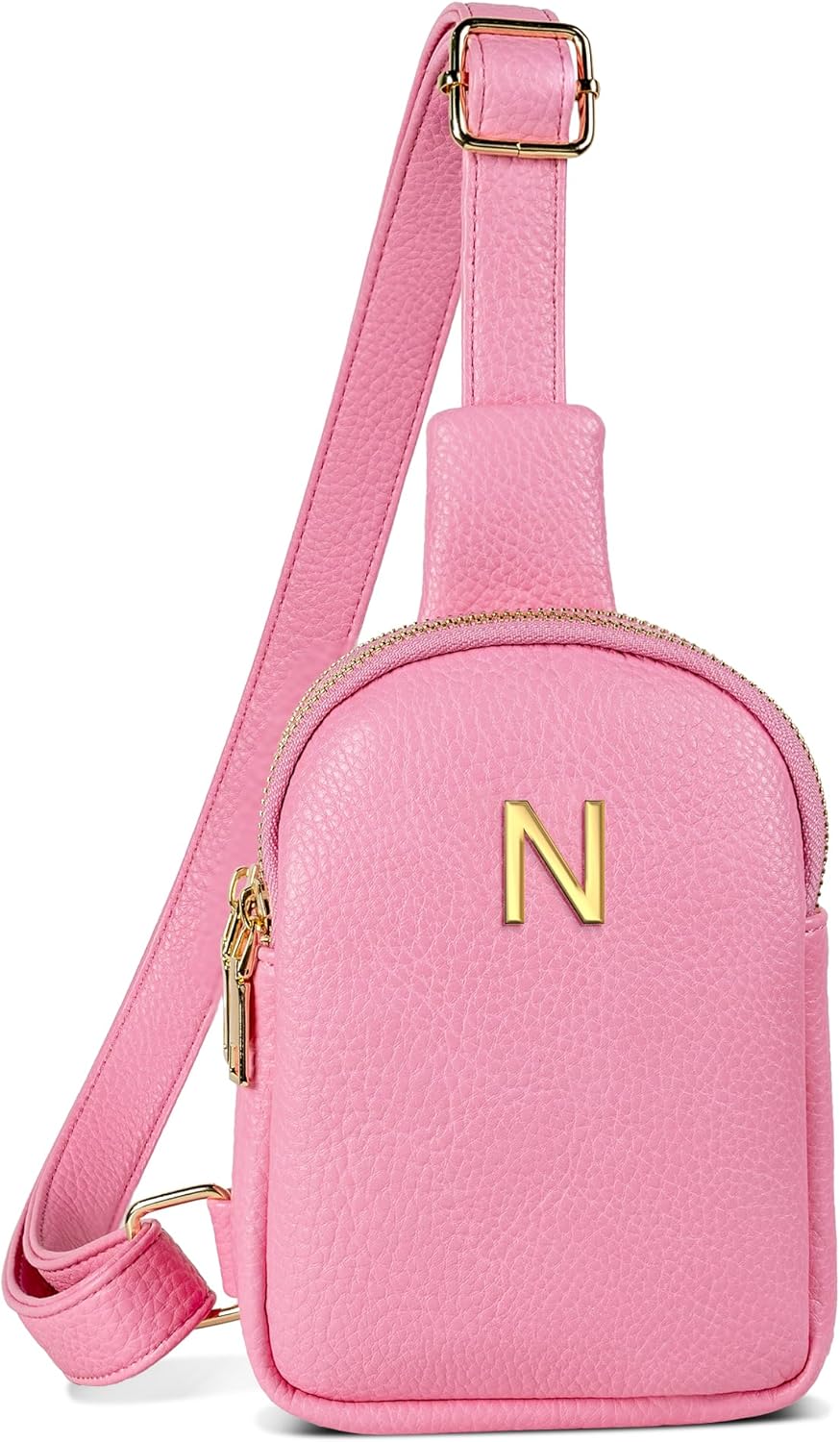 Gifts for 6 7 8 9 10 11 12 13 14 15 16 Year Old Girls, Initial Cross Body Fanny Pack, Cute Sling Purse for Teens, Travel Crossbody Bags for Daughter Granddaughter, Tween Girls Trendy Stuff