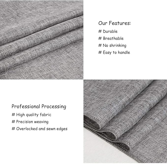 B-COOL Burlap Table Runner Gray Wedding Table Runners Roll Jute Fabric for Boho Crafts Holiday Farmhouse Dining Room Decor 2 Packs 13x108 Inch