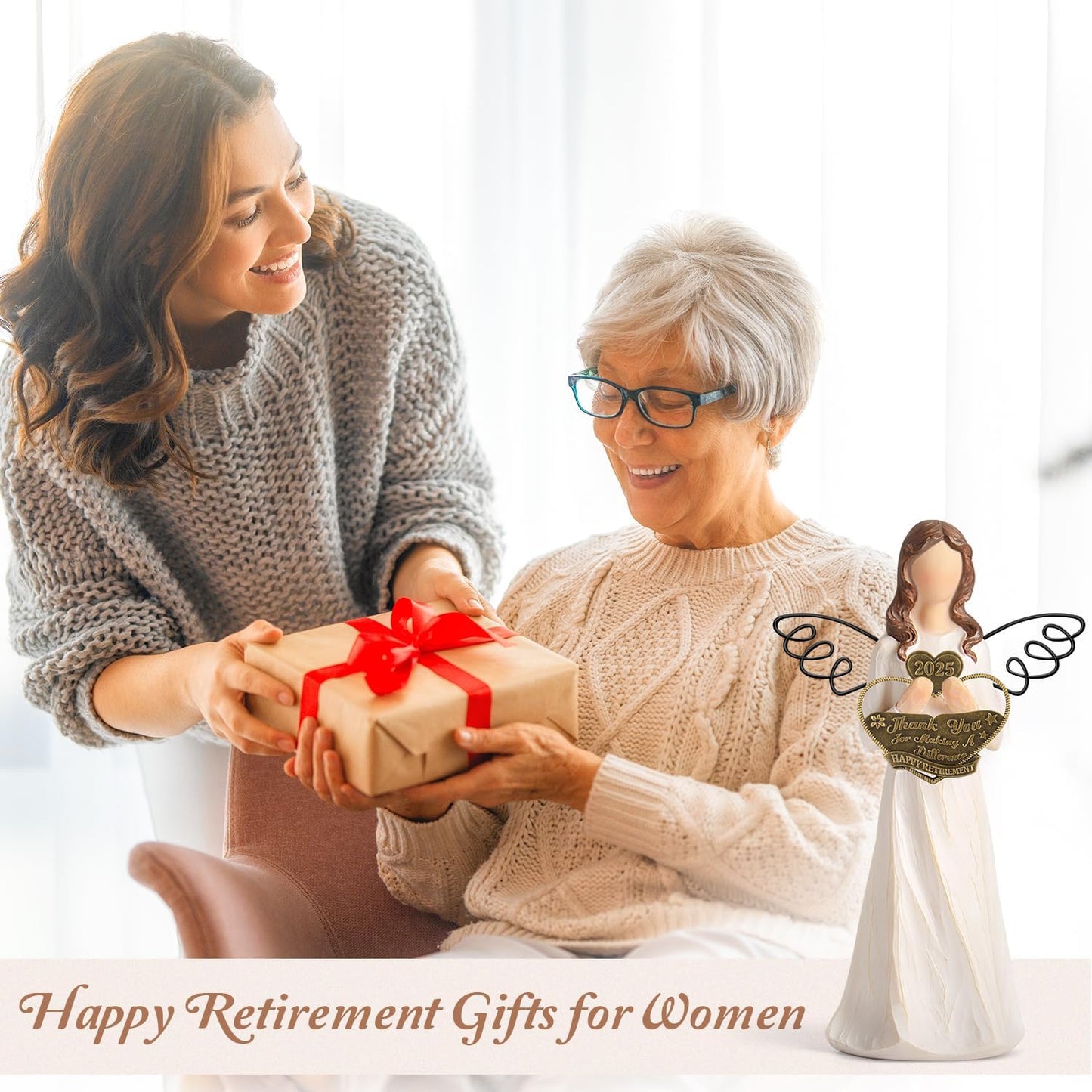 Retirement Gift for Woman 2025 - Happy Retirement Gifts for Teacher Coworker Nurses Boss Mom Grandma Sister Retirees Women Retirement Party Decorations