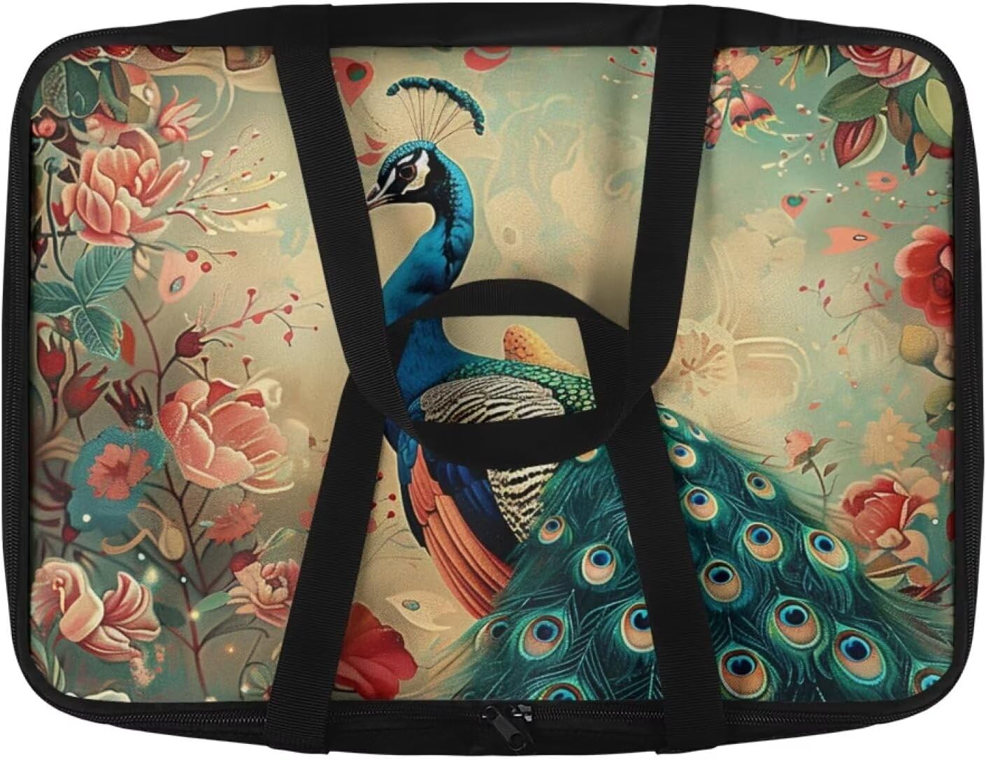 Peacock Insulated Casserole Carriers Portable Food Warmer for Hot or Cold Food Lasagna Holder Tote Casserole Dish Carrying Case Fits 11 x 15 or 9 x 13 Baking Dish