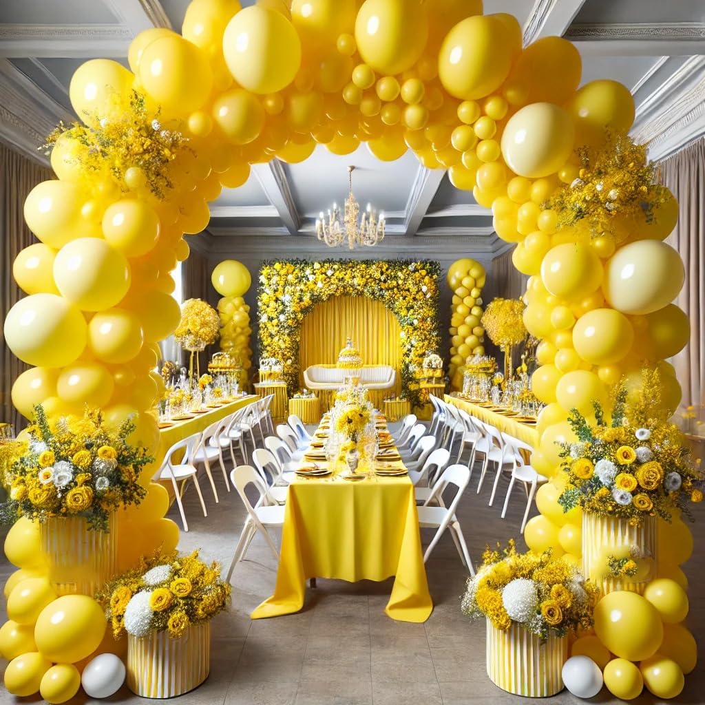 Allgala Yellow Balloons 50 Pack 12 Inch Helium Grade Latex Bulk Balloon Pack Ideal for Birthday, Wedding, Bridal Party Baby Shower Decorations
