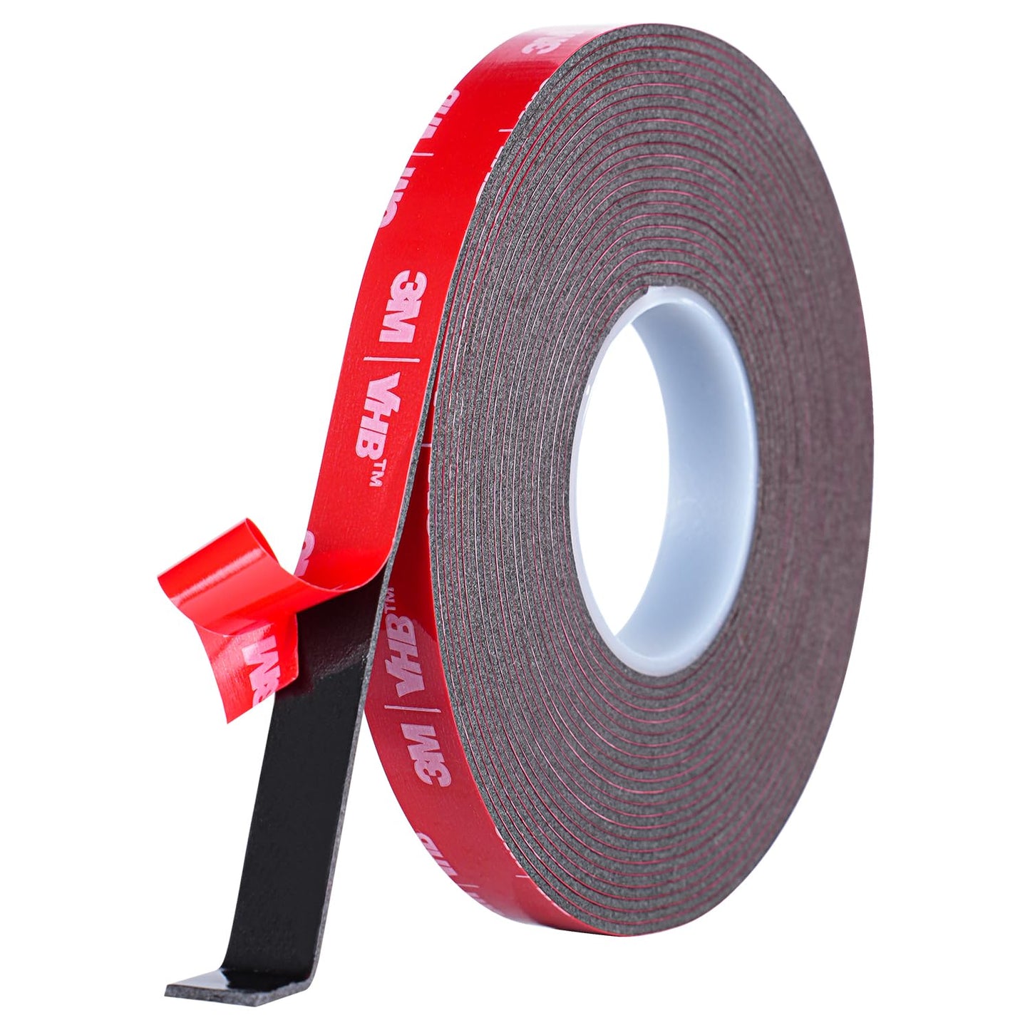 Double Sided Adhesive Tape Heavy Duty, Waterproof mounting Foam Tape, 16.5FT Length, 0.4IN Width, High Temperature Resistant Adhesive Tape for car, Household, Office or Parties, LED Strips