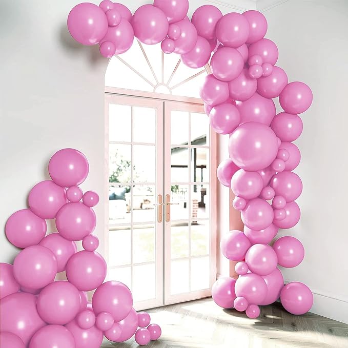 HOUSE OF PARTY Pink Balloon Garland - Baby Pink Balloons, 5/12/18 Inch Balloon Arch Pink for Graduation Party, Birthday, Wedding, Bridal Shower Decorations and Easter Decorations