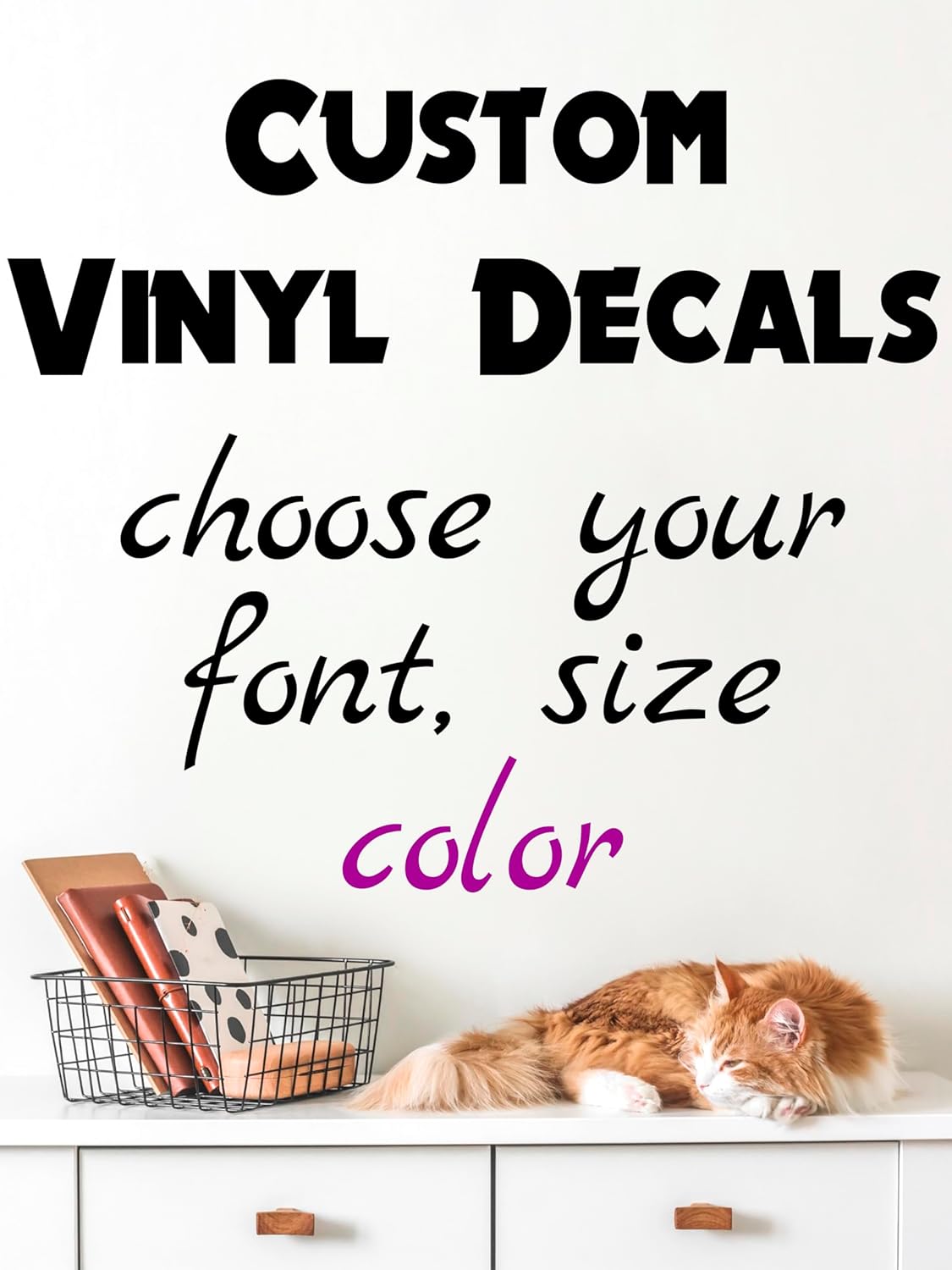 Custom Vinyl Wall Decal - Wall Saying Stickers - Custom Decals Create Your Own Quotes - Personalized Quote Art - Quote Decal for Home Bedroom
