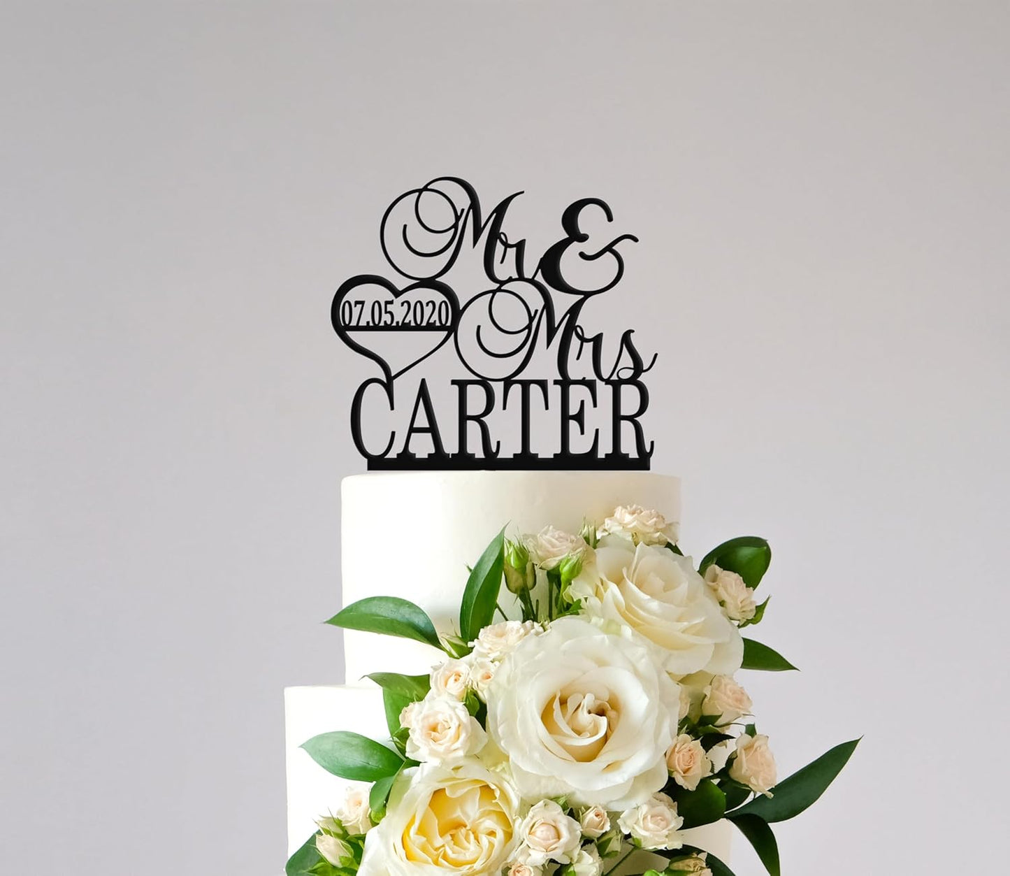 Mr and Mrs Cake Topper for wedding, Last name and date topper, Personalized cake topper, rustic toppers for cake, Wooden Bride & Groom Mr Mrs Heart Customized Wedding topper