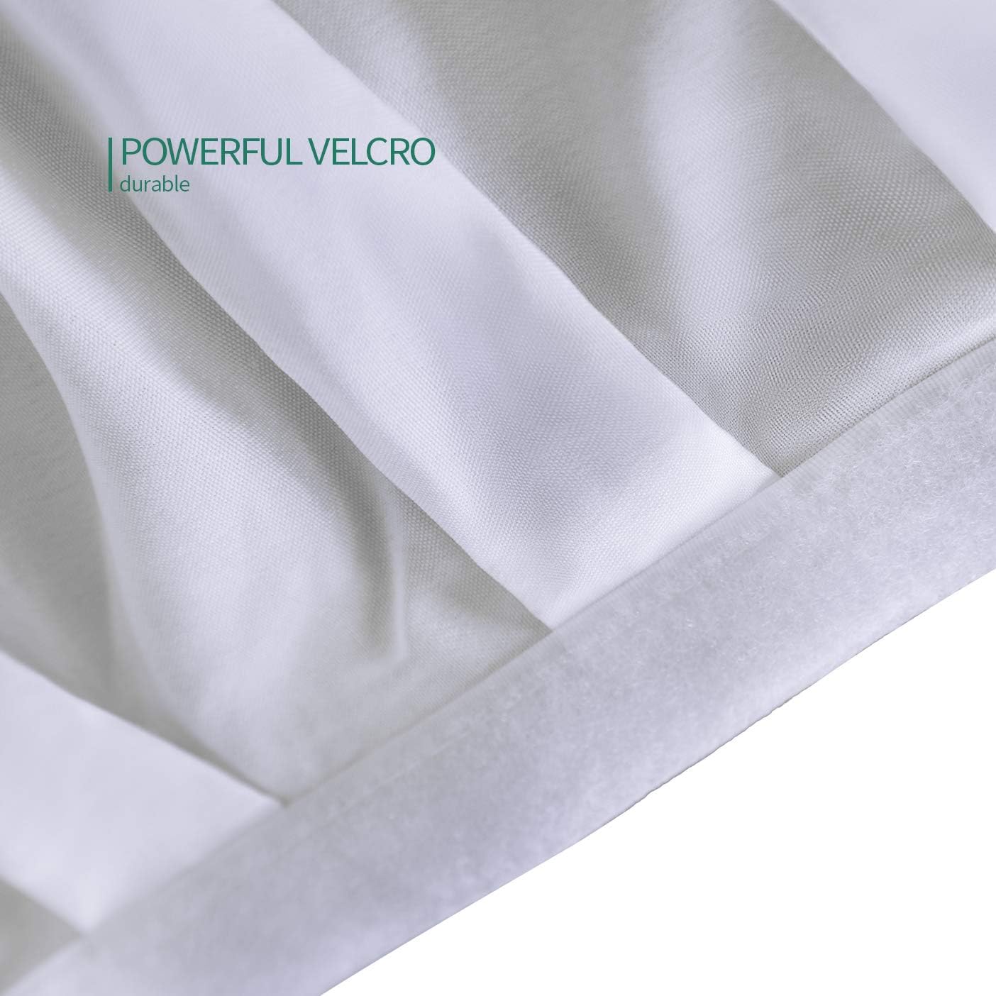 Surmente 10 Pack White Table Skirt, 14ft Polyester Tablecloth for Weddings, Banquets, or Restaurants