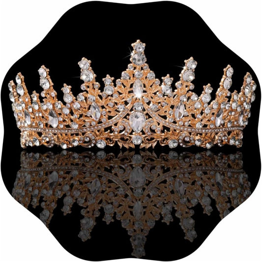 Tiaras and Crowns for Women Crystal Princess Tiaras Rhinestone Queen Crowns For Wedding Bridal Birthday Prom Pageant Party (Tiara 100)