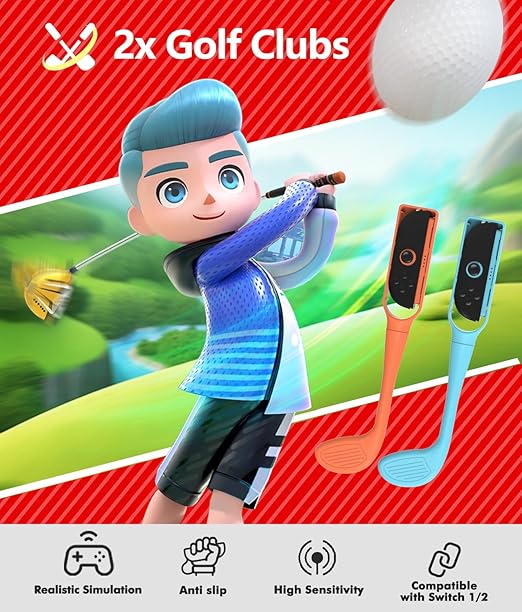 All-in-One Switch 2 Sports Accessories Bundle (2026) - with Storage Bag Compatible with Nintendo Switch 2/1/OLED Joy-con, More Than 12+ Switch Sports Games Experience, Double Player, Family Gatherings, Social Icebreaker, Holiday Essentials Accessories Kit