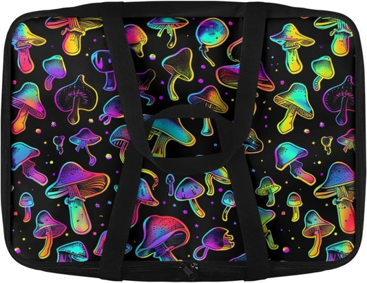 Colorful Mushroom Insulated Casserole Carriers Lasagna Holder Tote Reusable Hot Cold Food Carrier with Heat Resistant Lining for Hot or Cold Food Fits 11 x 15 or 9 x 13 Baking Dish
