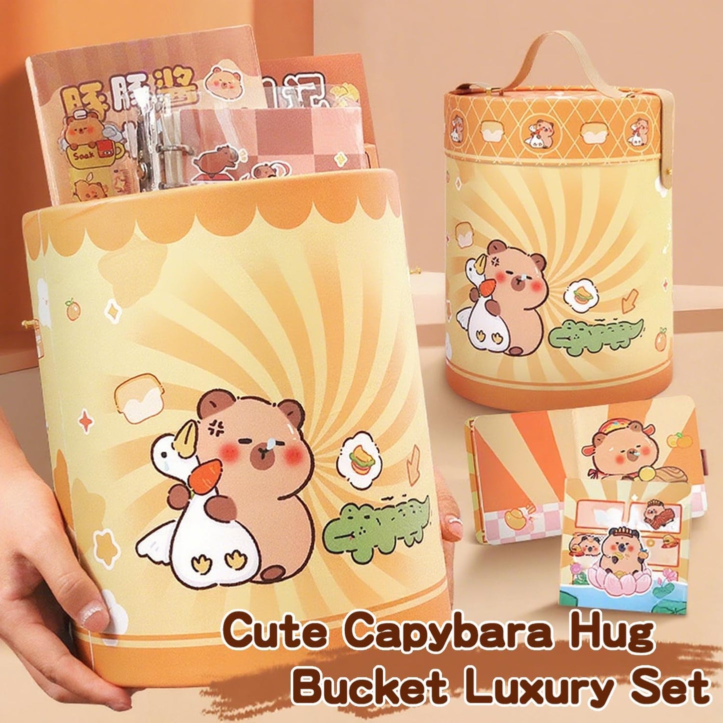 School Supplies Set - 308 Pcs Back to School Kit with Stickers for Kids, Note Pads, Water Bottle Stickers, Animal Sticker & Pocket Notebook for Students