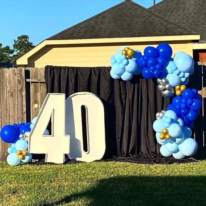 KBZVNAF Royal Blue Latex Party Balloons - 50 Pack 12 inch Helium Matte Blue Balloons for Birthday Wedding Baby Shower Graduation Gender Reveal Party Decorations