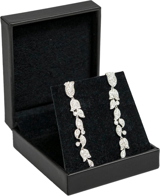 Novel Box Black Jewelry Box for Pendant 3x4.12x1.25 Inches - Pendants Gift Box for Proposal Wedding Engagement - Faux Leatherette Jewelry Display Box - Gift Presentation Boxes for Pendants