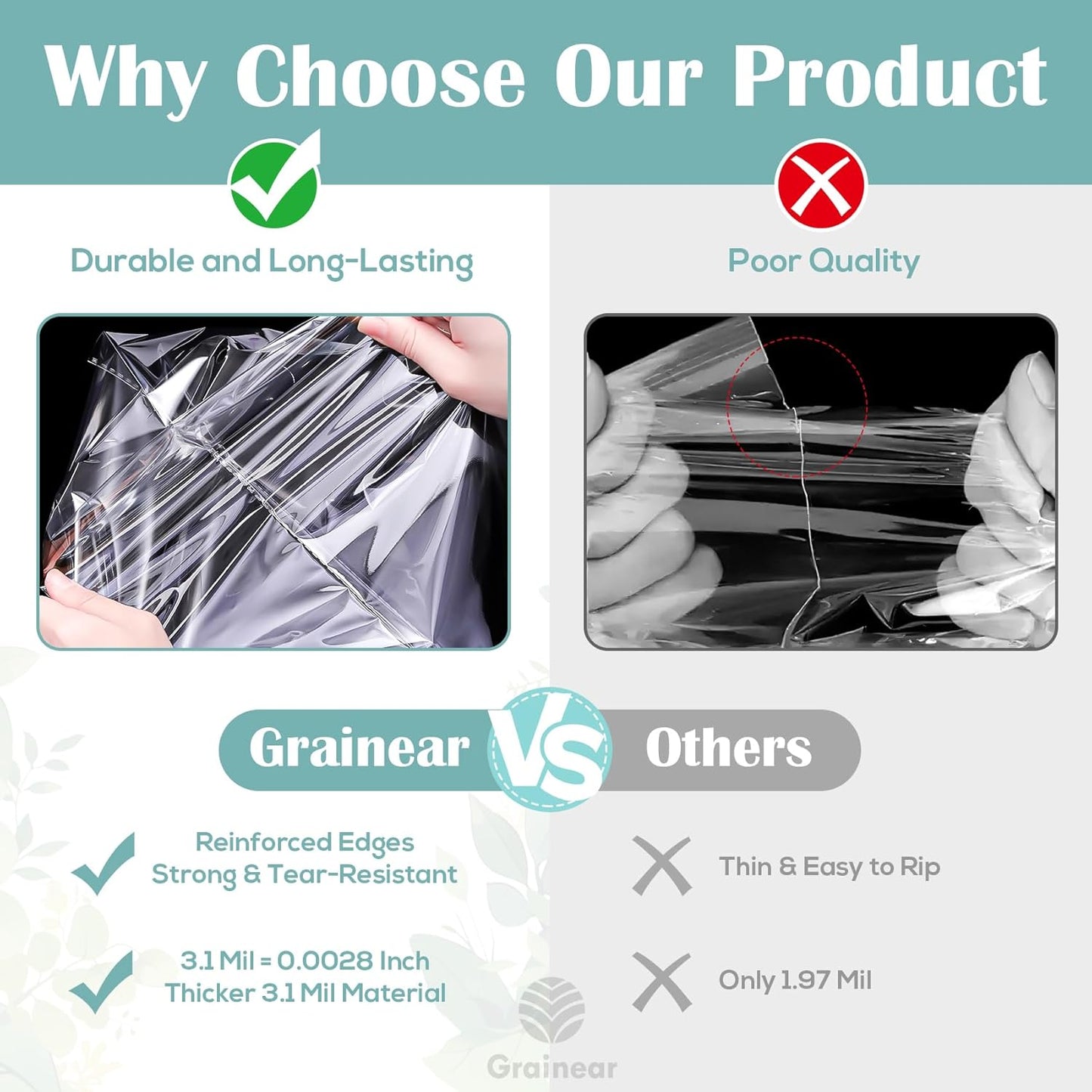 9x12" Self-Sealing Cellophane Bags (100 Pack) – Clear Plastic Bags for Packaging Watercolor Paintings, Documents, T-Shirts, Clothes, Magazines & Party Favors