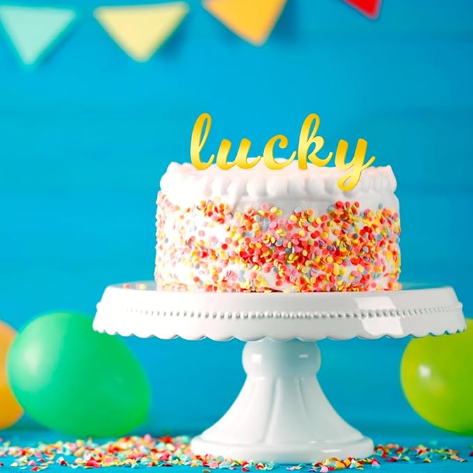 64 Pcs Acrylic Alphabet Cake Topper, Mirror Number 0-9 and Alphabet A-Z Personalized Name Cake Picks for Custom Wedding Cake Decorations Baby Shower Graduation Birthday Party Supplies (Golden)