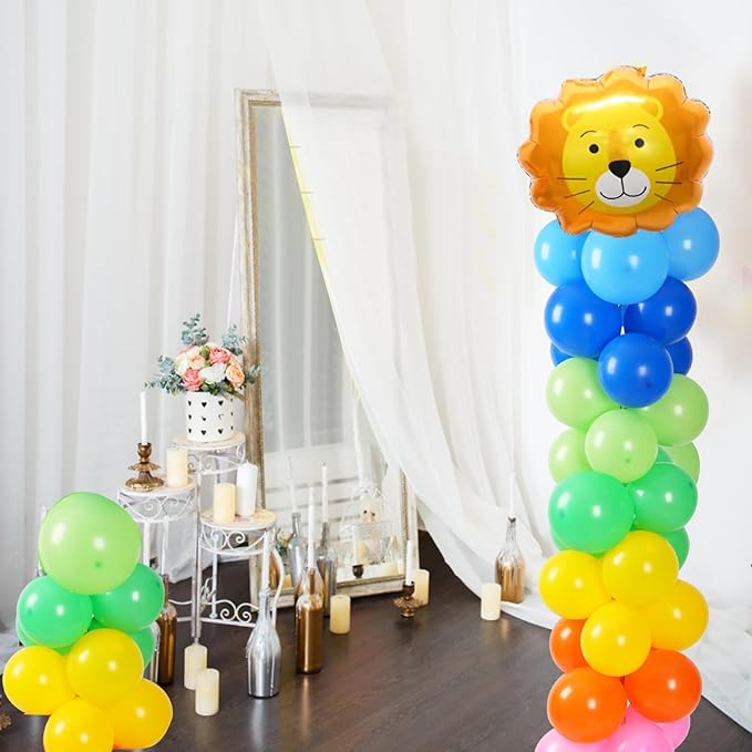 Tamodan Adjustable balloon column kit set of 2, 78 Inch balloon tower Reusable Metal Telescopic Design，balloons tower stand for Weddings, Birthdays, Baby Showers & Graduation Events
