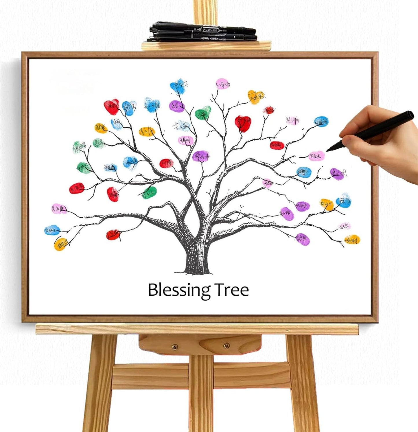 Wedding Guest Book Personalized – Customizable Sign-in Book for Weddings, Baby Showers, and Special Events (B - Custom Model, 12×16 inch (3–50 Guests))