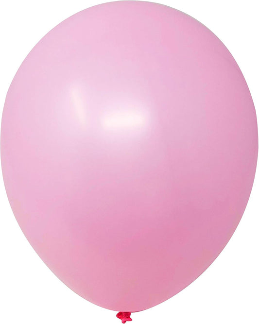 Allgala Latex Balloons for Parties | Helium Grade Bulk Balloon Pack | Ideal for Birthday Party Decorations, Baby Shower, Christmas Party | Colored Balloons for Events | 100ct 12" - Pink