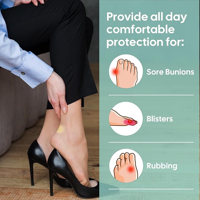 Gel Blister Hydrocolloid Bandages - Welnove 30ct Blister Cushions (Heel Pack) - Blister Bandages for Heel, Toe & Foot - Blister Pads for Prevention & Recovery - Water Resistant