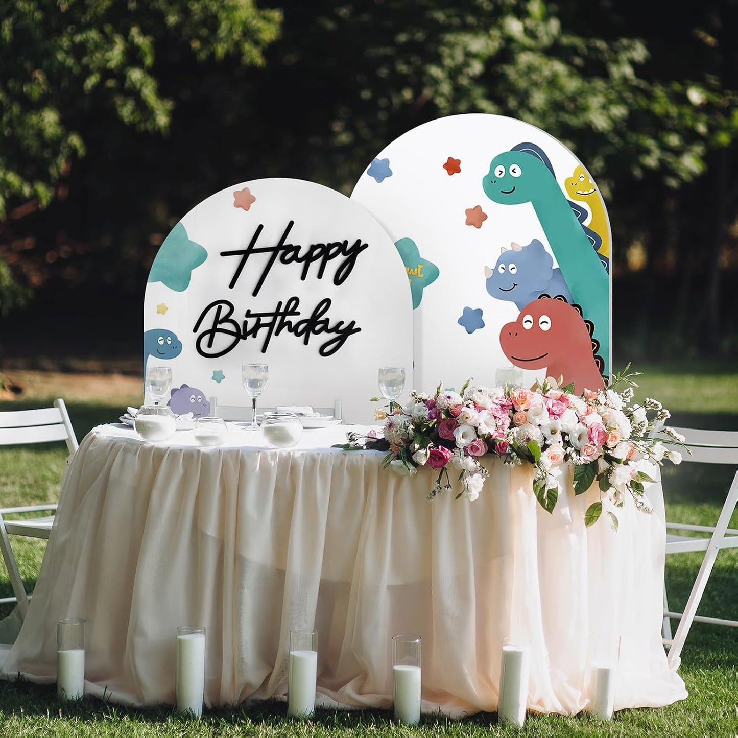 Black Happy Birthday Sign for Backdrop - Felt Happy Birthday Letters for Balloon Arch Party Backdrop Decorations Large Happy Birthday Signs for Baby Girl Women Party Baby Shower