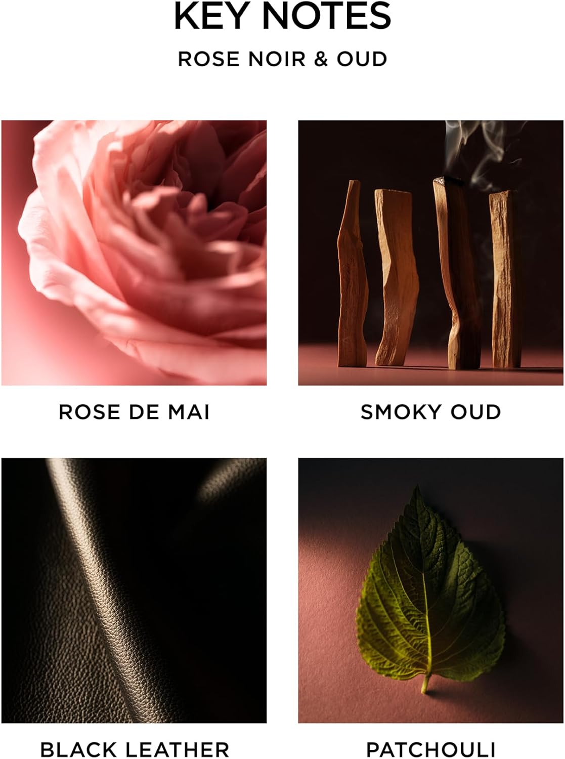 NEST New York Scented 3-Wick Candle, Rose Noir & Oud - 21.2 oz - Up to 100-Hour Burn Time - Reusable Glass Vessel