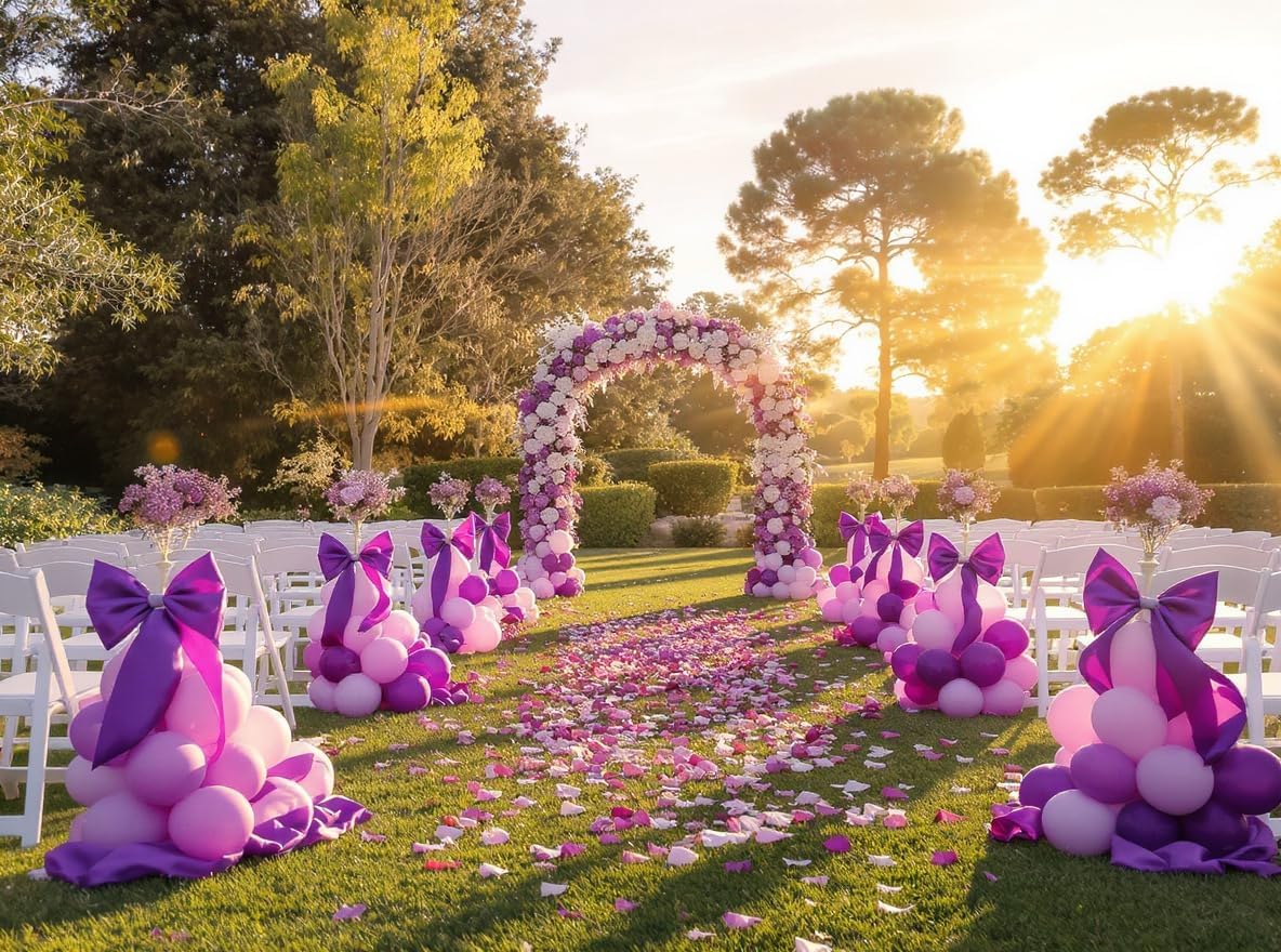 50 Pack 12 Inch Pink and Purple Latex Balloons (25 + 25), Girl Birthday Party Decorations, Princess/Unicorn Balloon Arch Kit, Sleepover & Sweet 16 Party Supplies, Photo Booth Backdrop