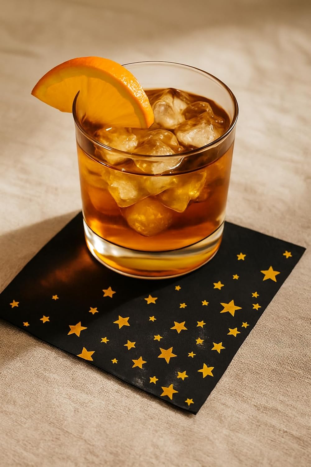 Black and Gold Cocktail Napkins- 100 Pack 2-Ply Disposable Napkins for Birthdays, Weddings, Holidays, and Special Events