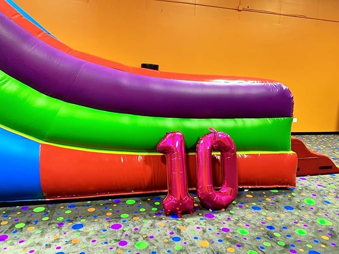 Number 0 Balloons 40 Inch Rose Purple Number Balloons for 10 20 30 40 50 60 70 80 90 100 Numbers Balloon Birthday Decorations Wedding Event Baby Shower