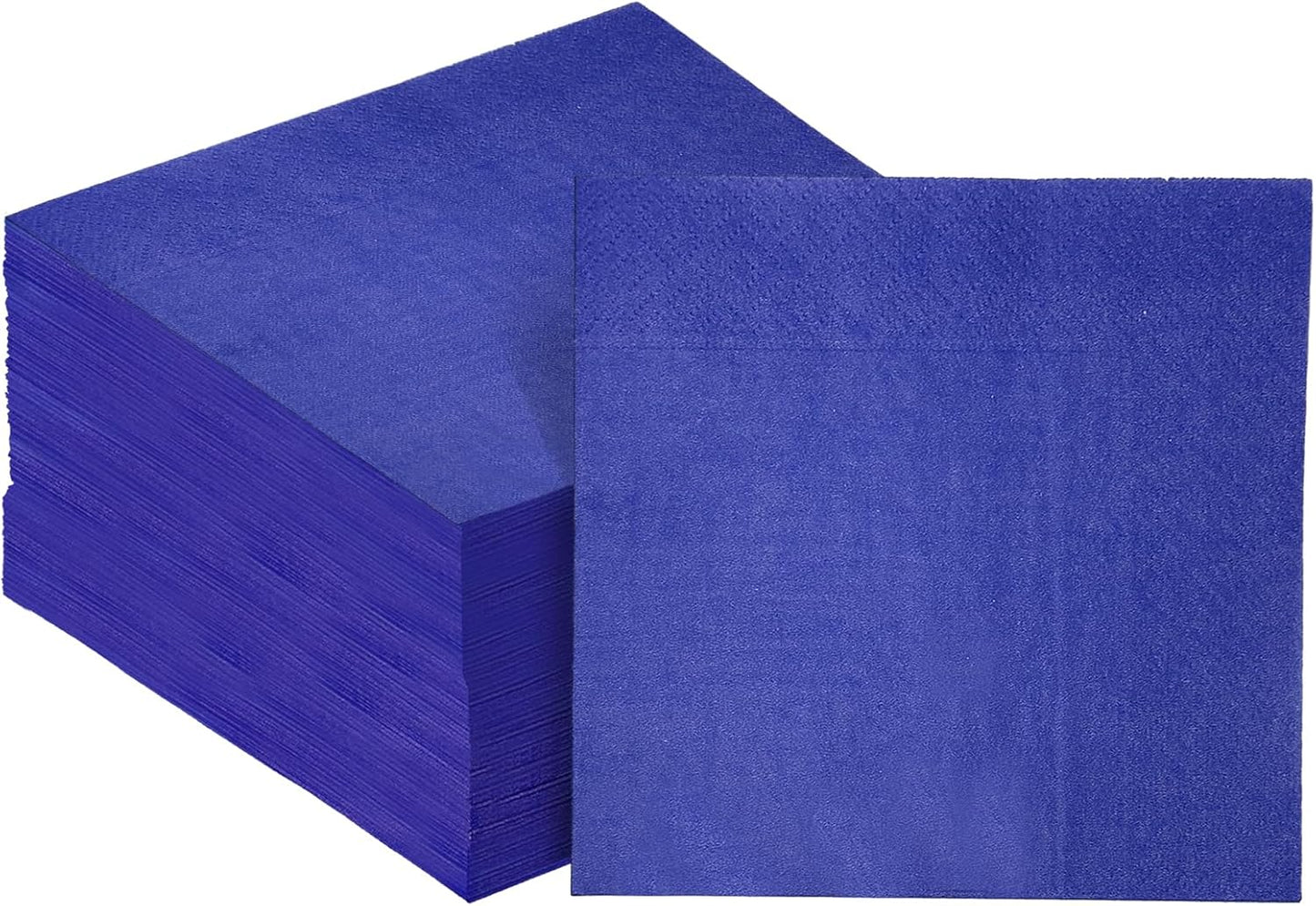 Bluish Blue Cocktail Napkins 5 * 5inch disposable Beverage Napkin paper for Cocktail, Wedding, Dinner，Birthday Party Dessert Wine Paper Napkins（ 120 Count）