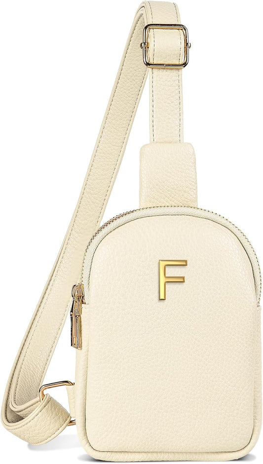 Personalized Gifts for Teenage Girls, Leather Waterproof Cross Body Purse, Small Cellphone Bag, Cool Trendy Stuff for Friends Daughter Granddaughter, Crossbody Bag with Initial Letter