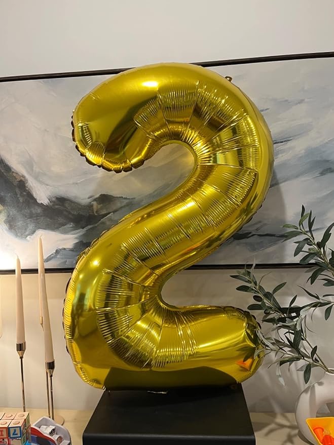 40 Inch Gold 22 Balloon Numbers, 22 Birthday Decorations for Women Men, Number 22 Balloons, Balloons for Birthday Party, Wedding, Celebration