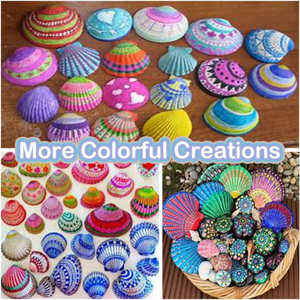 HappyFiller 30 PCs 2-3 Inch White Natural Scallop Seashells Decorative Sea Shells for DIY Painting Projects,Coastal Crafts,Beach Theme Decor,Wedding Centerpieces,Home Decorations,Vase Fillers