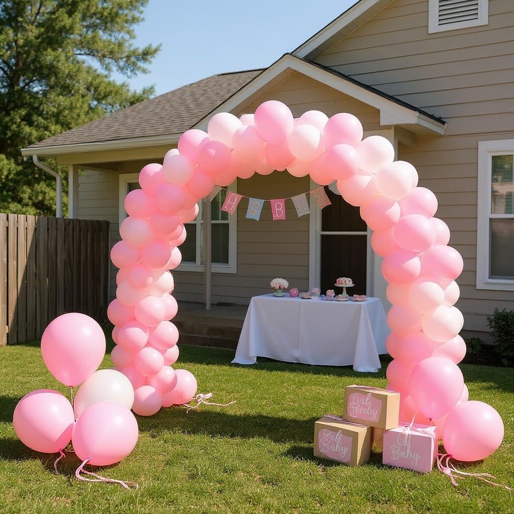 50 Pack 12 Inch Pink Latex Balloons for Party Decorations, Thick Premium Balloons for Baby Shower, Gender Reveal, Birthday, Bridal Shower, Photo Backdrop, Arch & Garland, Air or Helium