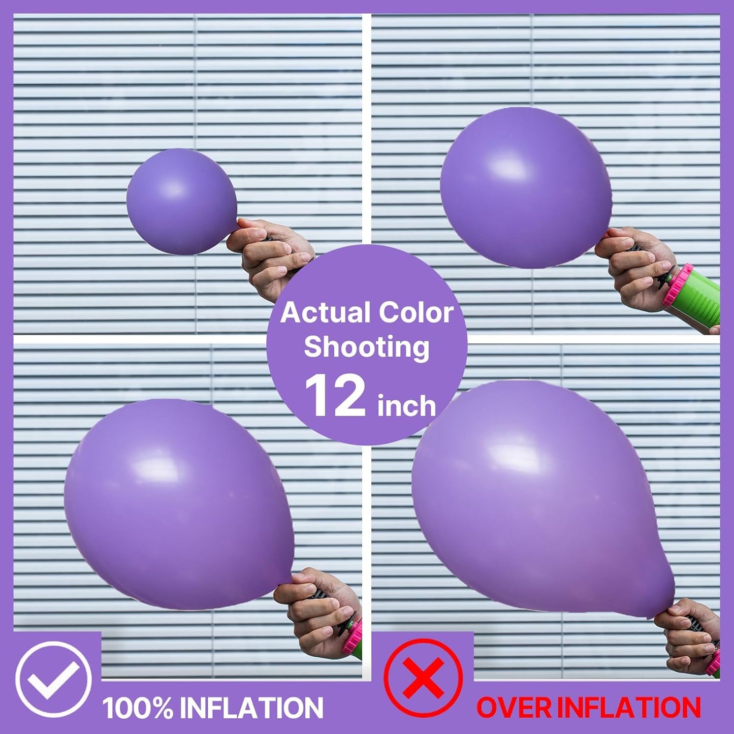 PartyWoo Purple Balloons 140 pcs Different Sizes of 18 12 10 5 Inch Light Purple Lavender Lilac Balloon Arch Kit Garland for Graduation Baby Shower Halloween Birthday Party Decorations Purple-Y15