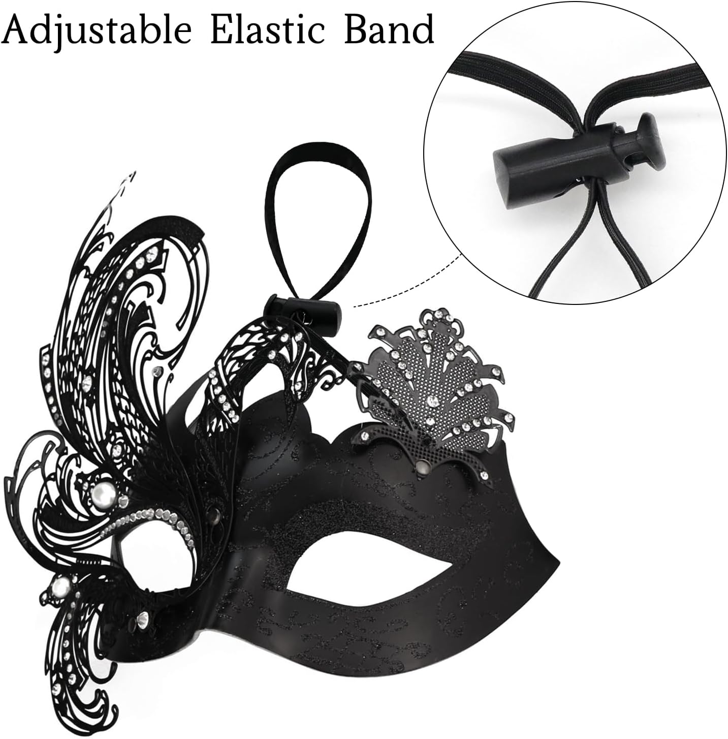 Mysterious Venetian Butterfly Lady Masquerade Halloween Party Mask Evening Prom Ball Mask Bar Costumes Accessory