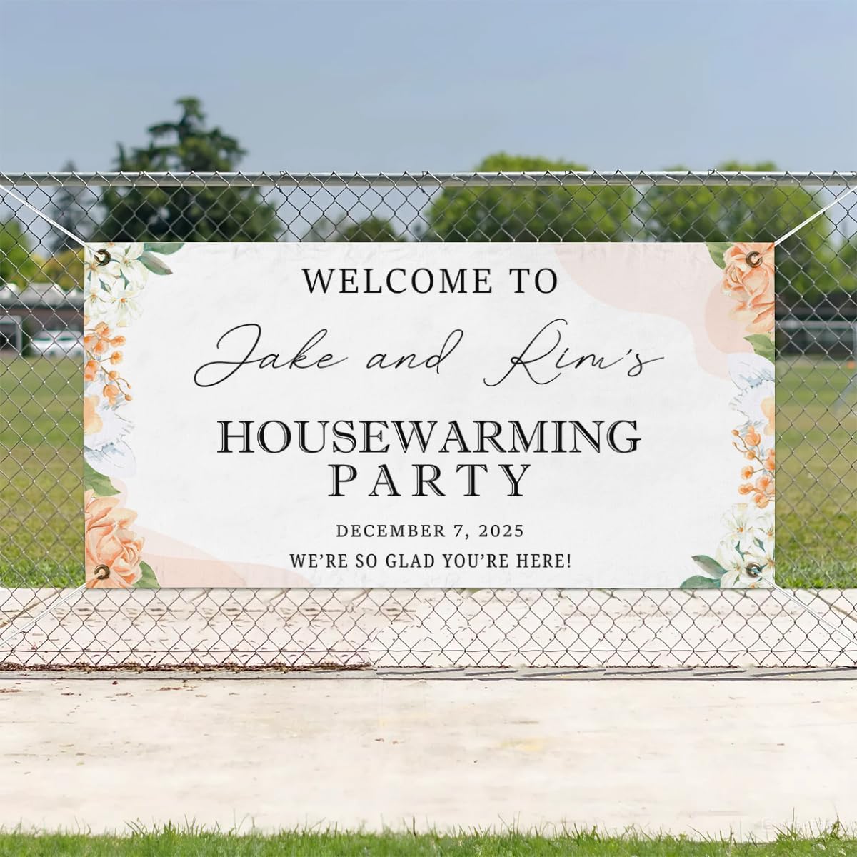 Personalized Housewarming Party Welcome Banner Decorations Double Sided Printing And Various Sizes #2