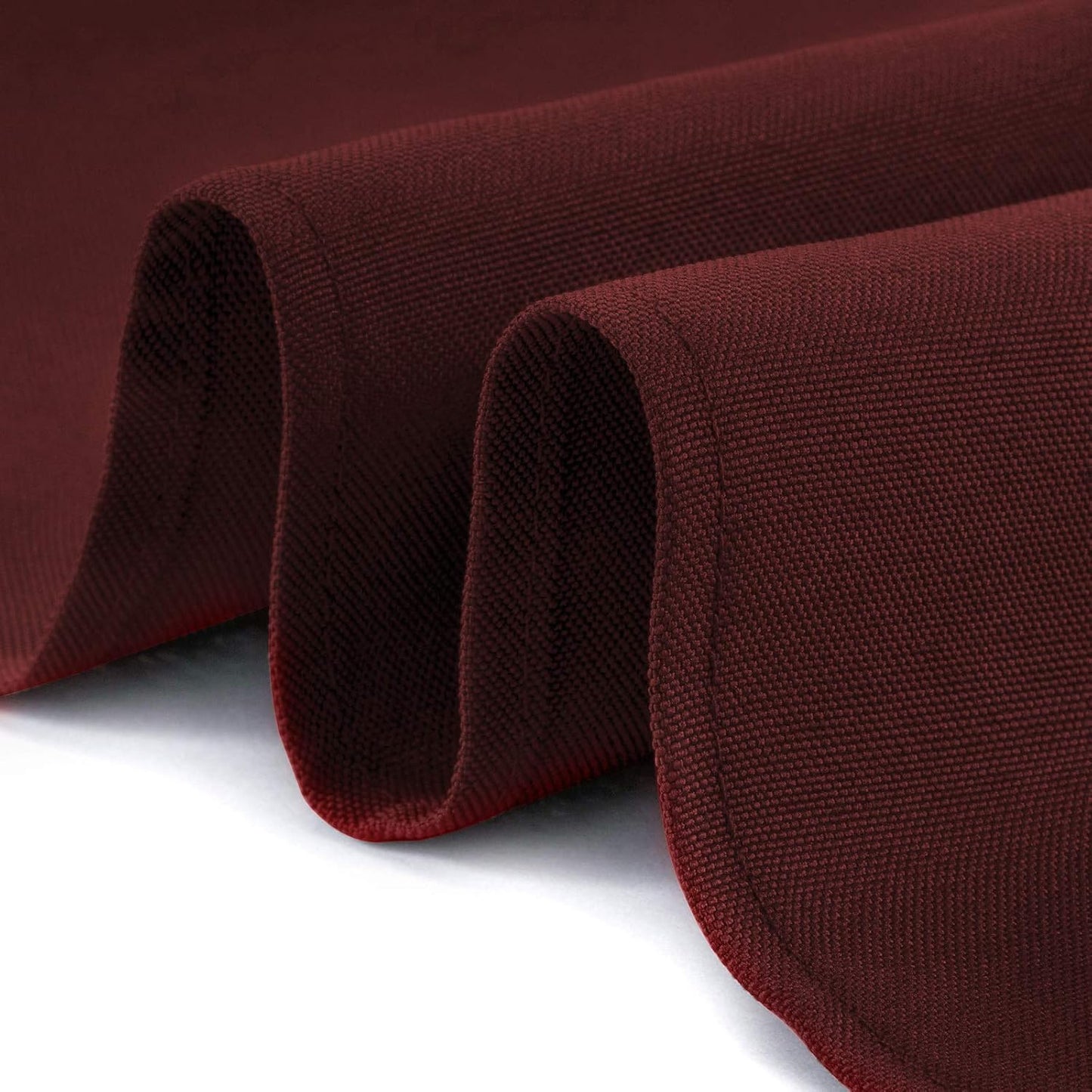 Lann's Linens - 90" x 132" Premium Tablecloth for Wedding/Banquet/Restaurant - Rectangular Polyester Fabric Table Cloth - Burgundy