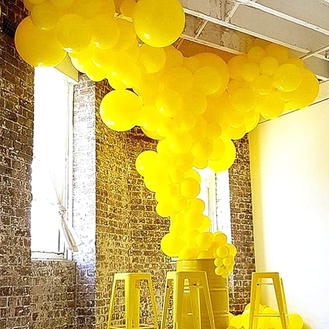 KBZVNAF Yellow Balloons Latex Party Balloon - 50 Pack 12 inch Round Helium Balloons for Birthday Wedding Baby Shower Sunflower Honeybee Theme Party Decorations